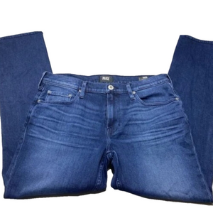 NEW PAIGE Mens Jeans Dark Blue Size 33 Skinny Lennox Comfort Denim